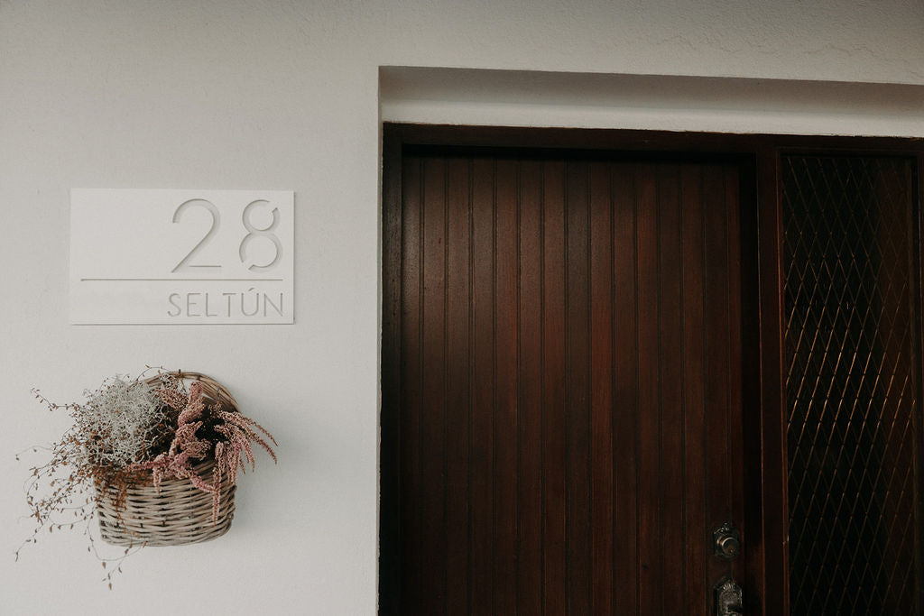 Húsnúmer og heimilisfang – akrýl skilti