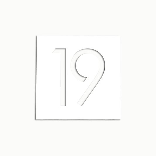 Húsnúmer Ferhyrnt – Akrýl