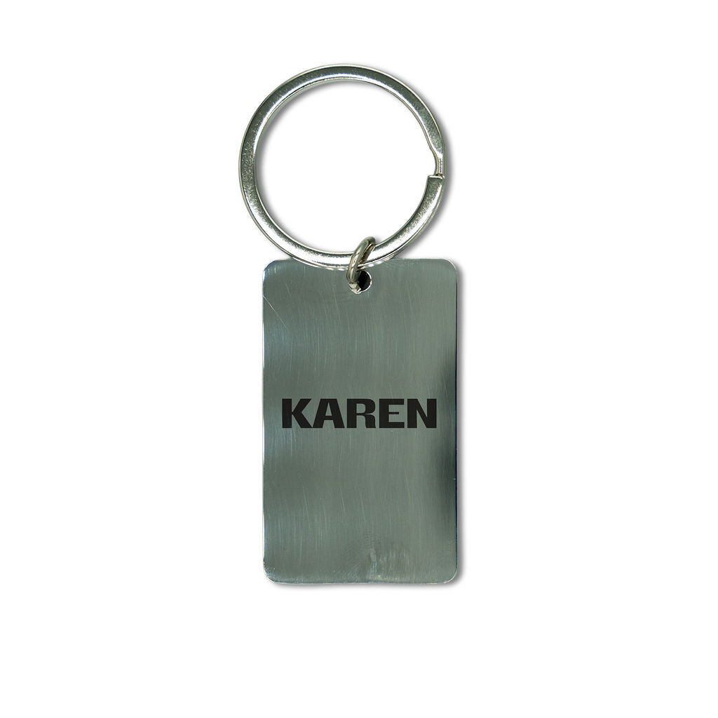 Lyklakippa með nafni stál