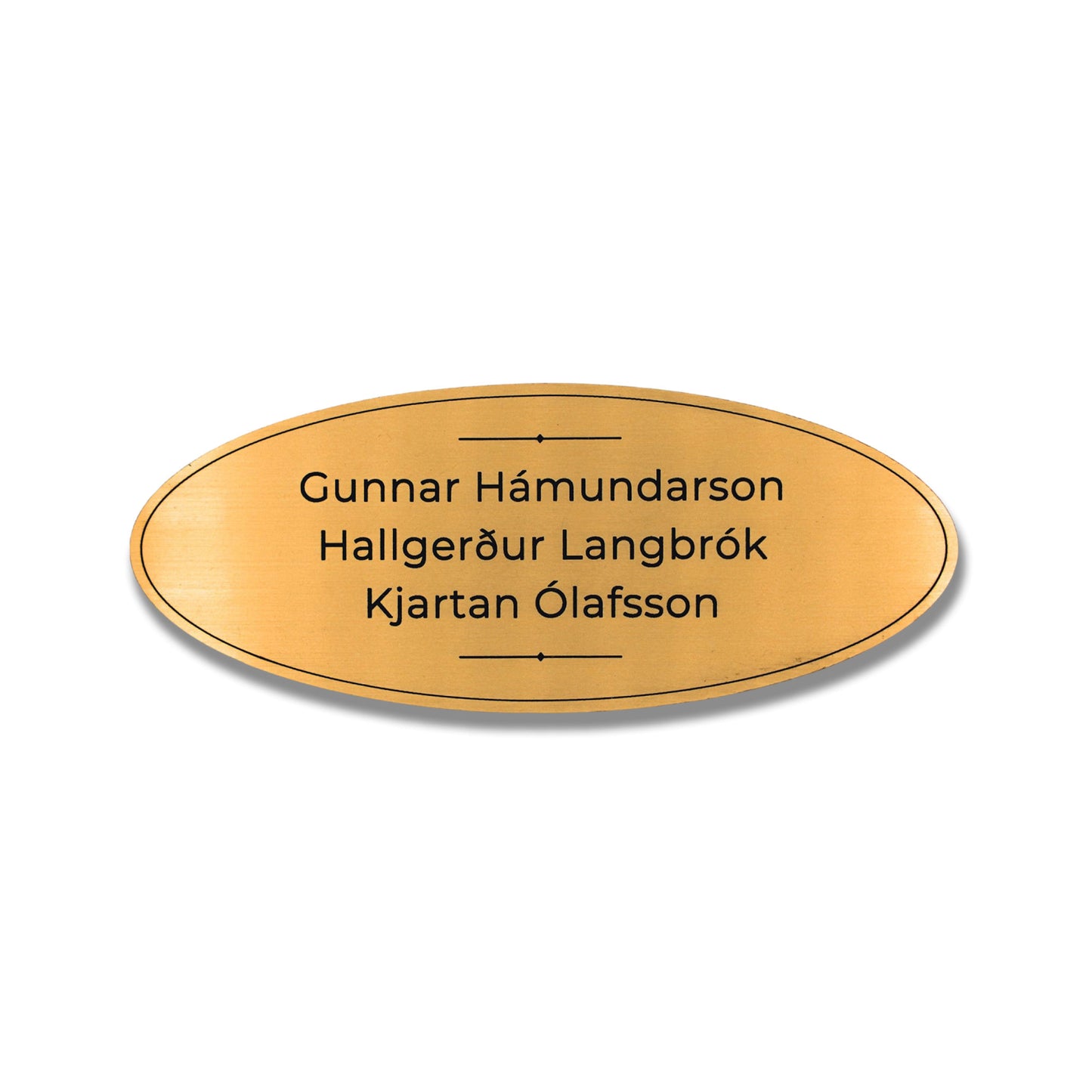 Nafnaskilti-a-hurd-sporoskjulaga-gyllt