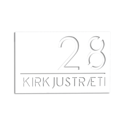 Húsnúmer og heimilisfang – akrýl skilti