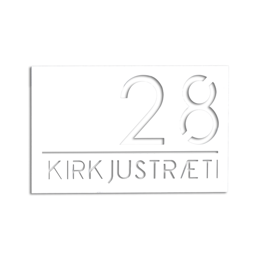 Húsnúmer og heimilisfang – akrýl skilti