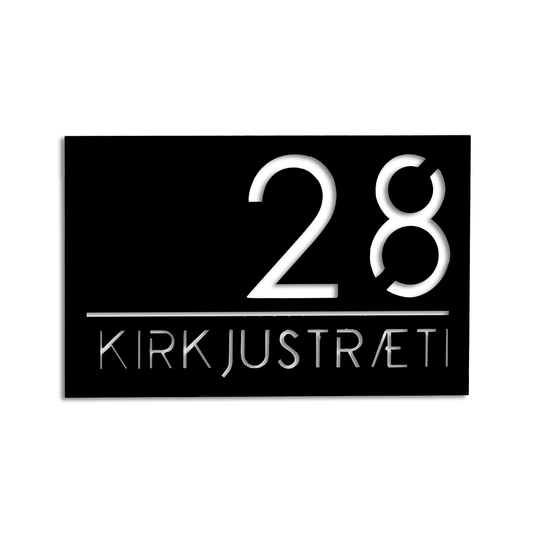 Húsnúmer og heimilisfang – akrýl skilti