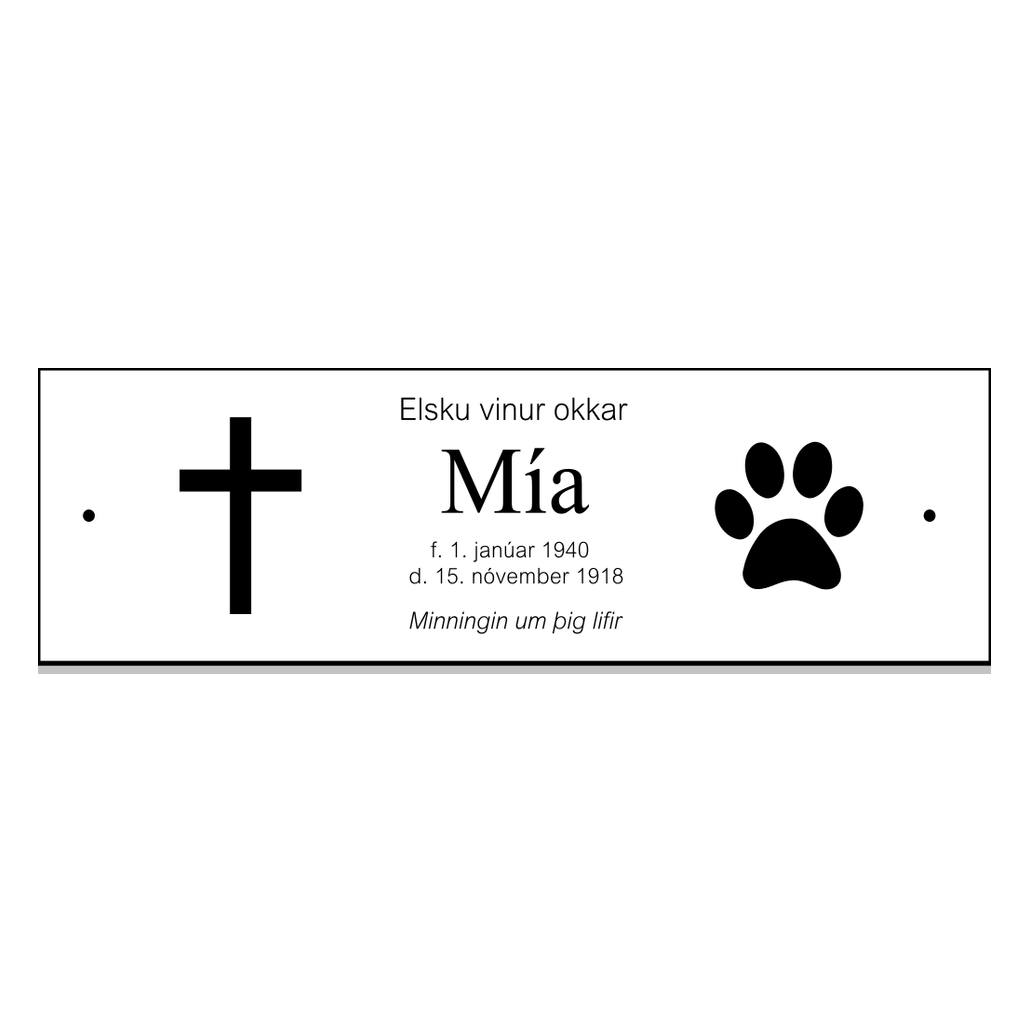 Skilti-a-kross-kross-loppa-hvitt