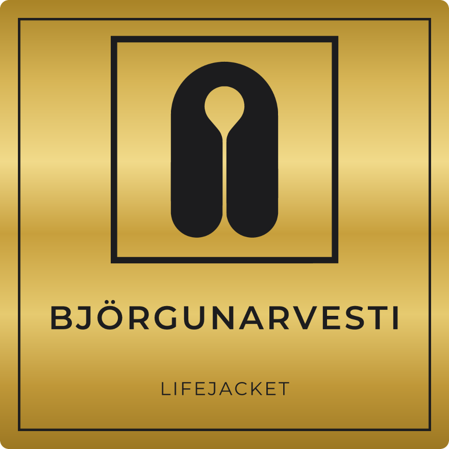 Björgunarvesti - neyðarskilti, gull