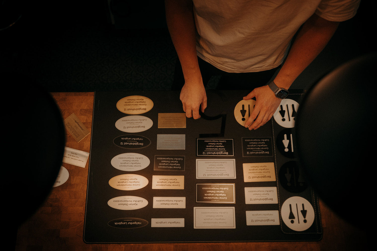 Sýnishorn af öllum skiltum