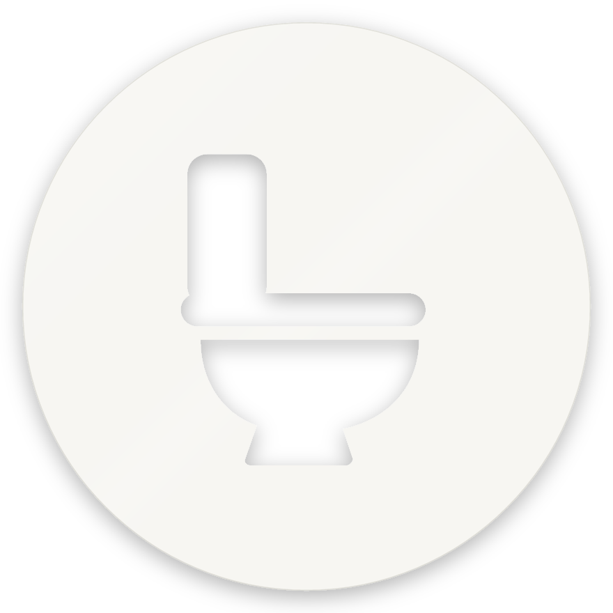 Salerni, hringlaga WC skilti, útskorið, hvítt glans
