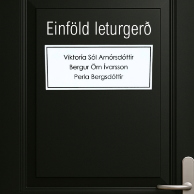 Einföld leturgerð Hvítt