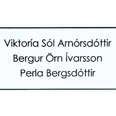 Hvítt hurðaskilti
